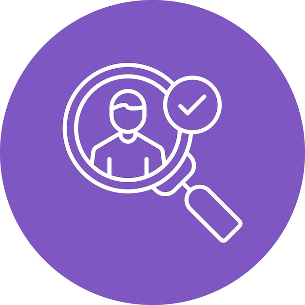 Imagen vectorial del icono de descubrimiento del cliente Se puede utilizar para Digital Nomad