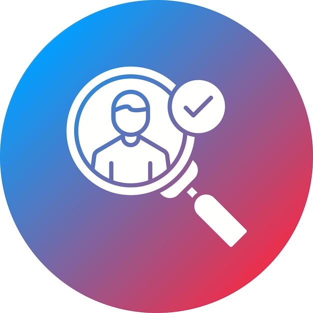 Imagen vectorial del icono de descubrimiento del cliente Se puede utilizar para Digital Nomad