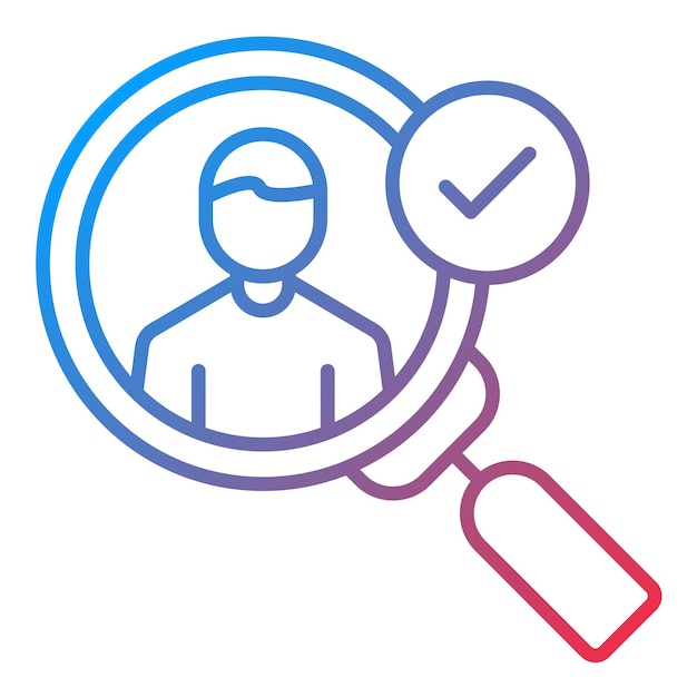 Imagen vectorial del icono de descubrimiento del cliente Se puede utilizar para Digital Nomad