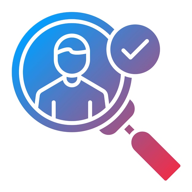 Imagen vectorial del icono de descubrimiento del cliente Se puede utilizar para Digital Nomad