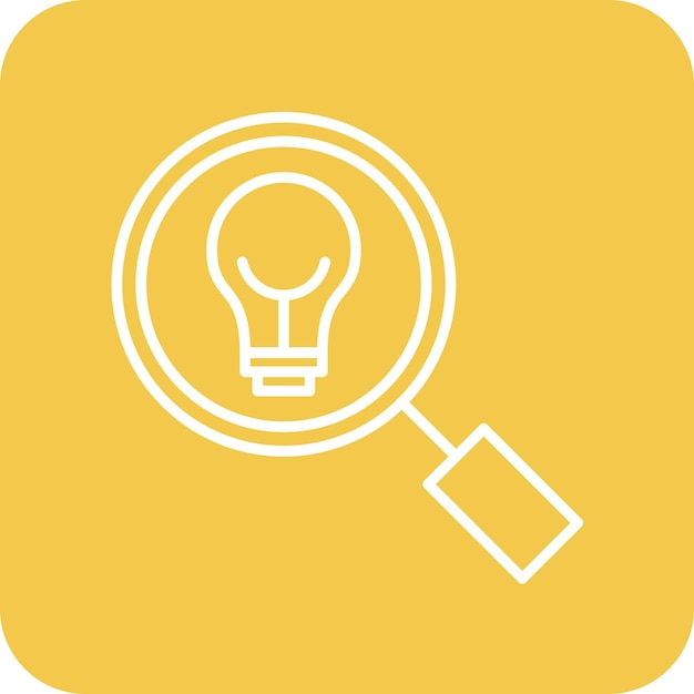 Imagen vectorial del icono de descubrimiento Se puede usar para Back to School