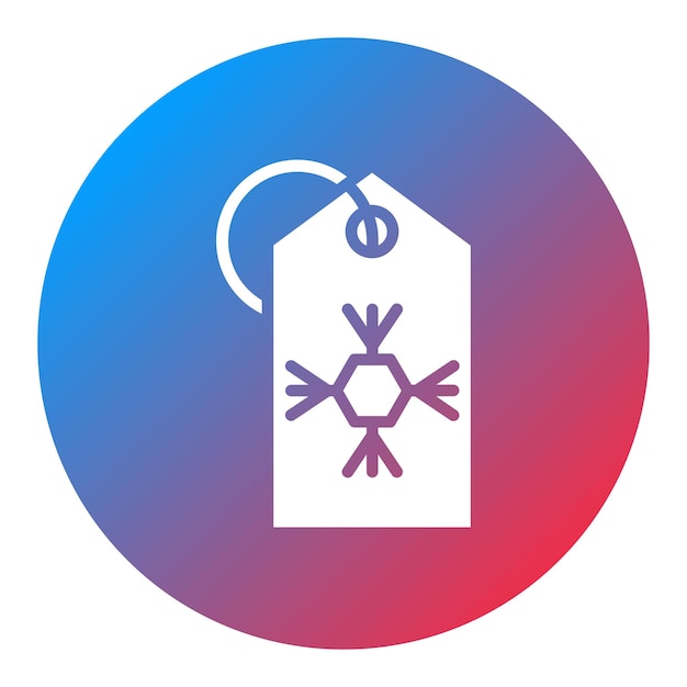 Imagen vectorial del icono de descuento de invierno Se puede usar para el desarrollo de juegos