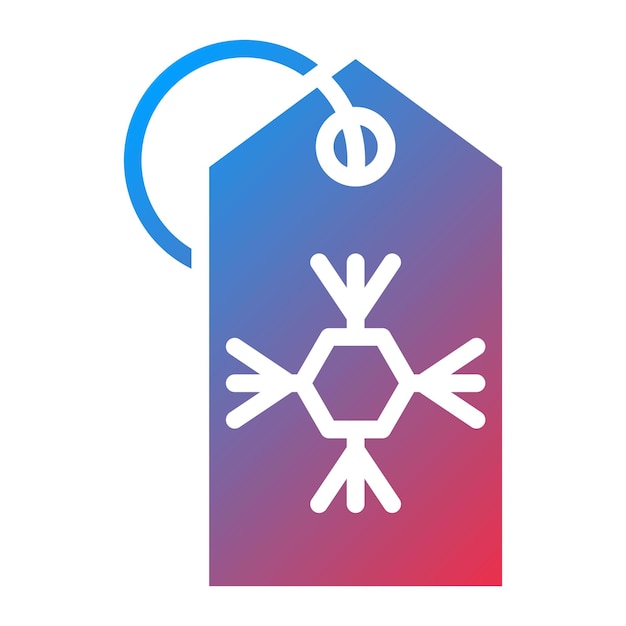 Imagen vectorial del icono de descuento de invierno Se puede usar para el desarrollo de juegos