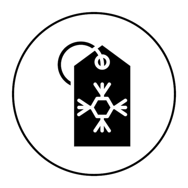 Imagen vectorial del icono de descuento de invierno Se puede usar para el desarrollo de juegos