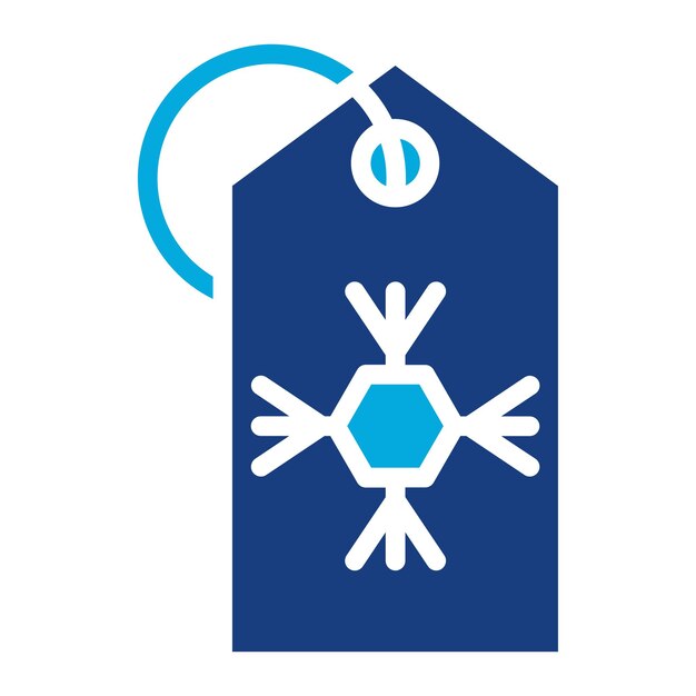 Imagen vectorial del icono de descuento de invierno Se puede usar para el desarrollo de juegos