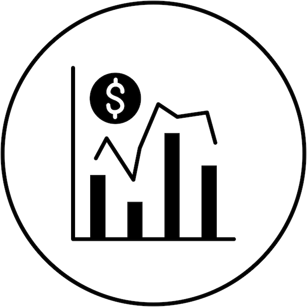 Imagen vectorial del icono de descuento Se puede utilizar para Finanzas y Dinero
