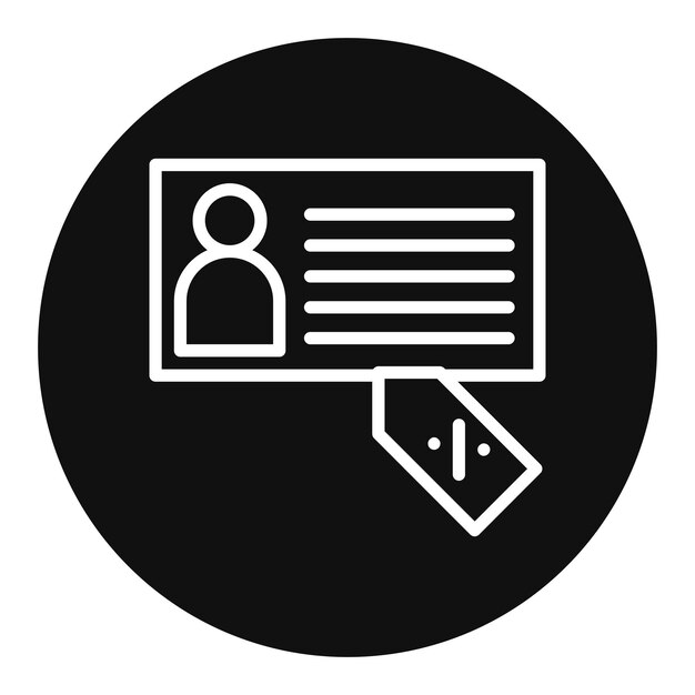 Imagen vectorial del icono de descuentos para miembros Se puede usar para Golf