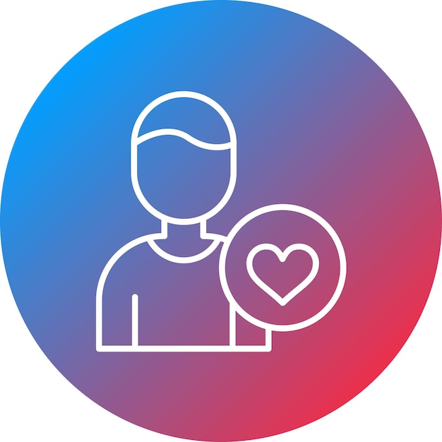 Imagen vectorial del icono de deseo Se puede utilizar para el marketing de influencers