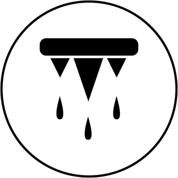 Imagen vectorial del icono de deshielo Se puede usar para la primavera