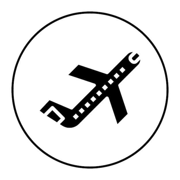 Imagen vectorial del icono de despegue Se puede utilizar para la aerolínea