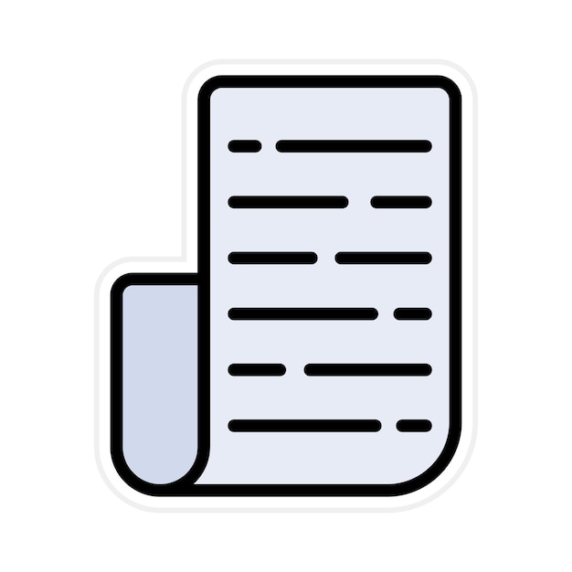 Imagen vectorial de icono de desplazamiento Se puede usar para documentos y archivos