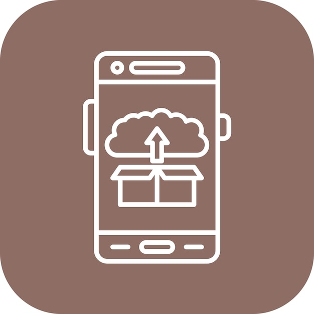 Imagen vectorial de icono de despliegue Se puede utilizar para el desarrollo de aplicaciones móviles