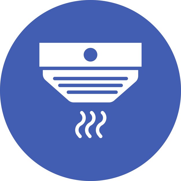 Imagen vectorial del icono del detector de humo Se puede utilizar para fumar