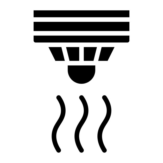 Imagen vectorial del icono del detector de humo Se puede utilizar para los sensores