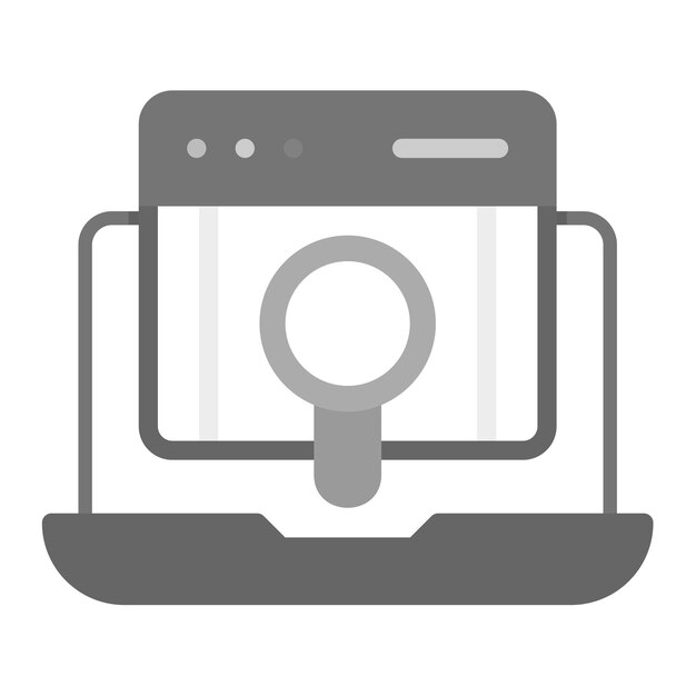 Imagen vectorial del icono del detector de virus Se puede utilizar para enfermedades infecciosas