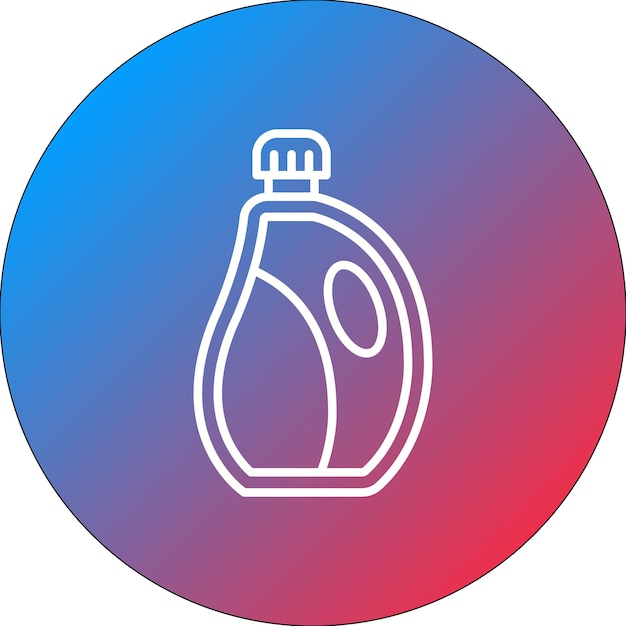 Imagen vectorial del icono de detergente líquido Se puede utilizar para la limpieza de la casa