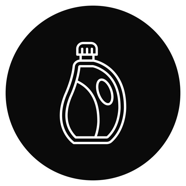 Imagen vectorial del icono de detergente líquido Se puede utilizar para la limpieza de la casa