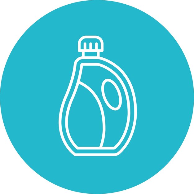 Imagen vectorial del icono de detergente líquido Se puede utilizar para la limpieza de la casa