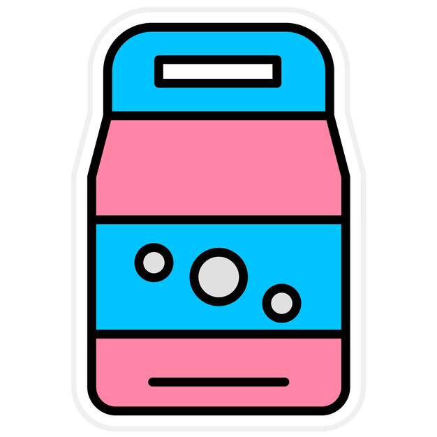 Imagen vectorial del icono del detergente Se puede utilizar para la rutina de higiene