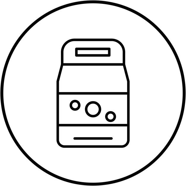 Imagen vectorial del icono del detergente Se puede utilizar para la rutina de higiene