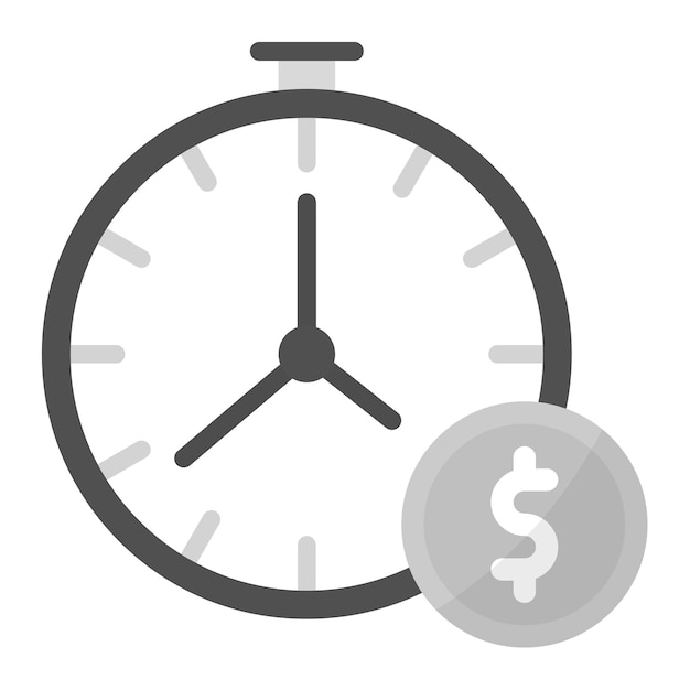 La imagen vectorial del icono de la deuda a largo plazo se puede utilizar para el crédito y el préstamo