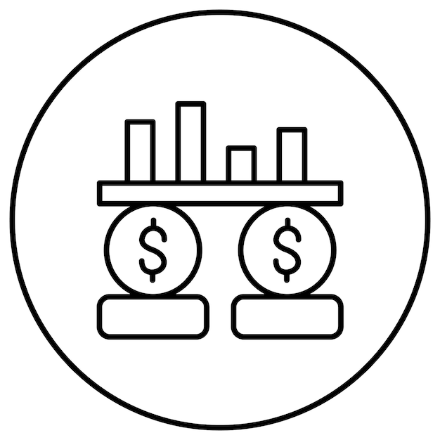 Imagen vectorial del icono de devolución Puede utilizarse para la contabilidad