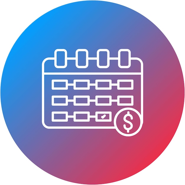 Imagen vectorial del icono del día de pago Se puede utilizar para los servicios de dinero en línea