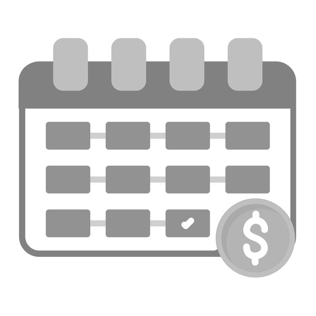 Imagen vectorial del icono del día de pago Se puede utilizar para los servicios de dinero en línea