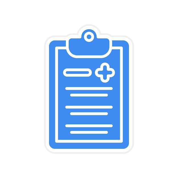 Imagen vectorial del icono de diagnóstico Se puede utilizar para el chequeo de salud