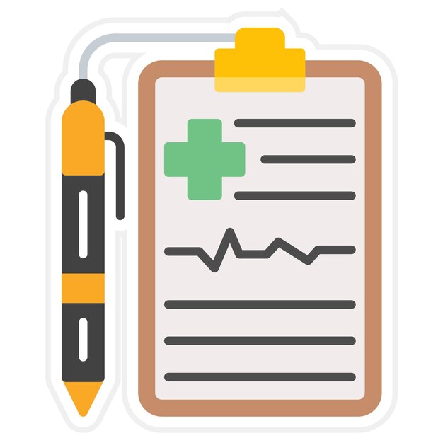 Imagen vectorial de icono de diagnóstico Se puede utilizar para Farmacia