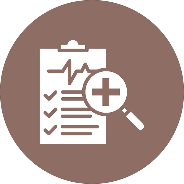 Imagen vectorial de icono de diagnóstico Se puede utilizar para el TDAH