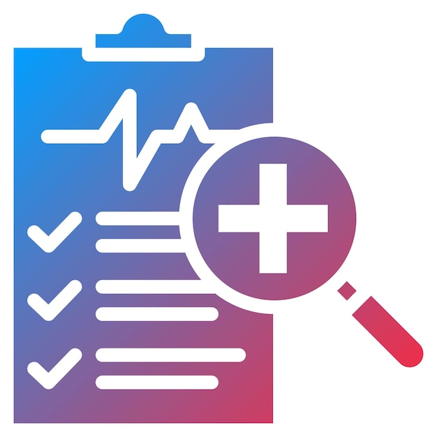 Imagen vectorial de icono de diagnóstico Se puede utilizar para el TDAH