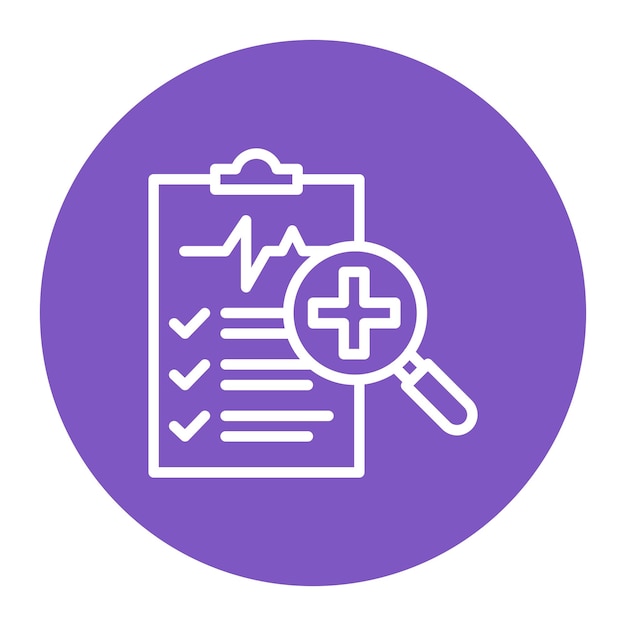 Imagen vectorial de icono de diagnóstico Se puede utilizar para el TDAH
