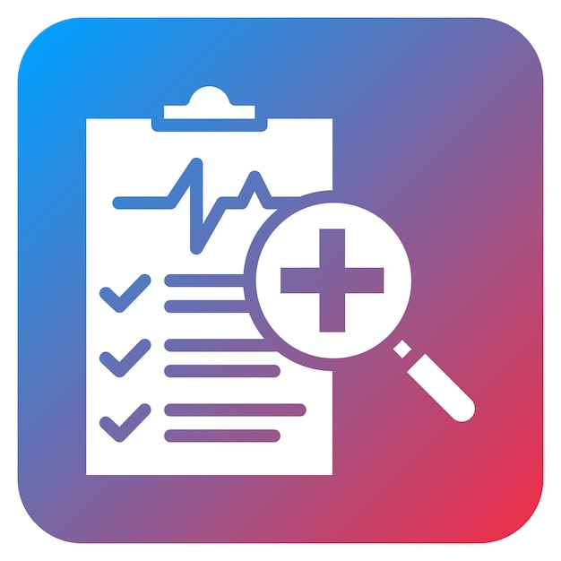 Imagen vectorial de icono de diagnóstico Se puede utilizar para el TDAH