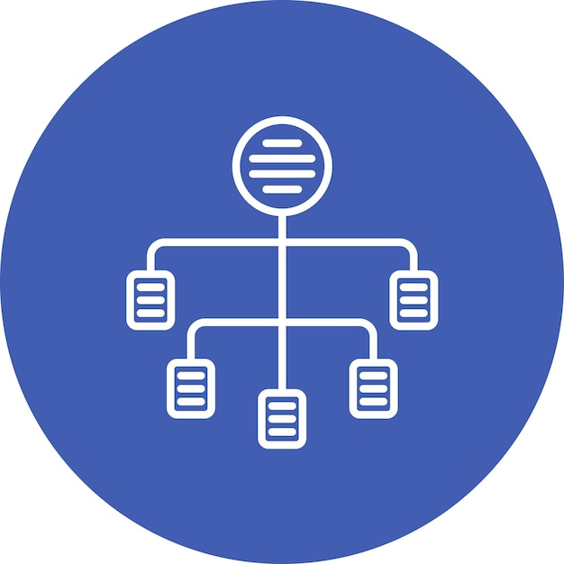 Vector imagen vectorial de icono de diagrama de flujo se puede usar para ux e ui