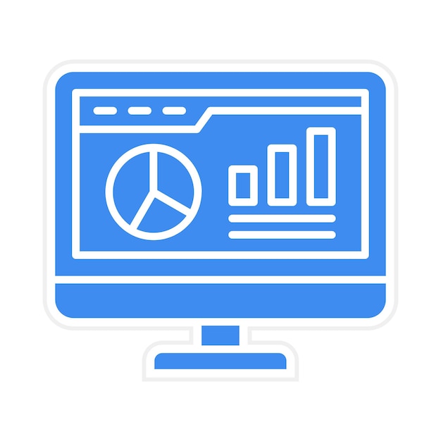 Imagen vectorial del icono del diagrama Se puede utilizar para el arranque