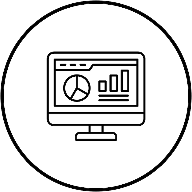 Imagen vectorial del icono del diagrama Se puede utilizar para el arranque