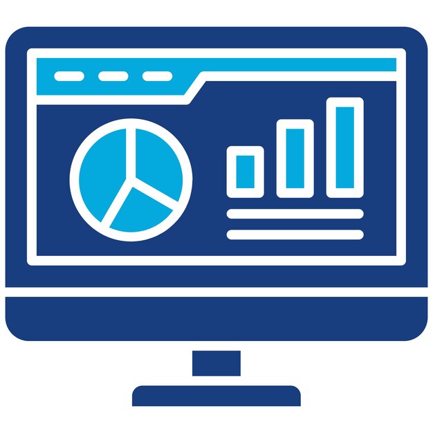 Imagen vectorial del icono del diagrama Se puede utilizar para el arranque