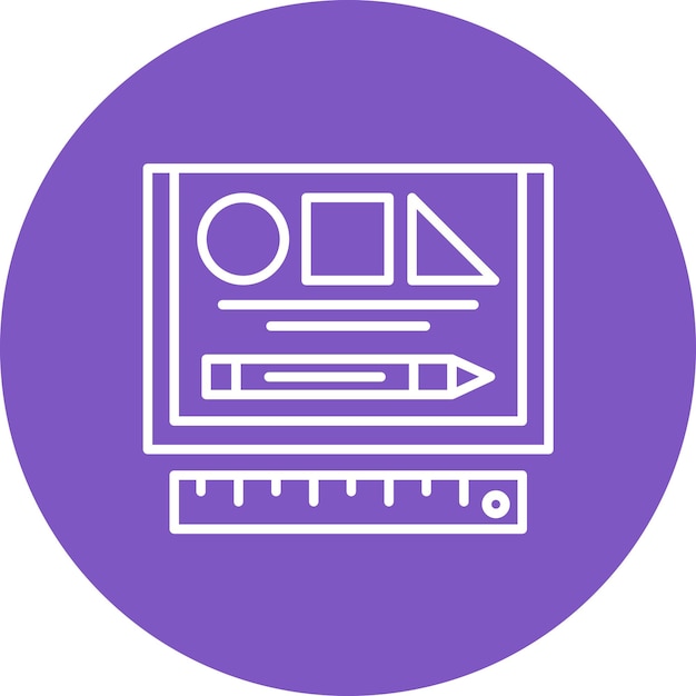 La imagen vectorial del icono de dibujo se puede utilizar para Back to School