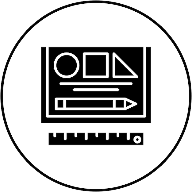 La imagen vectorial del icono de dibujo se puede utilizar para Back to School