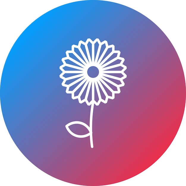 Imagen vectorial del icono del diente de león Se puede usar para las flores