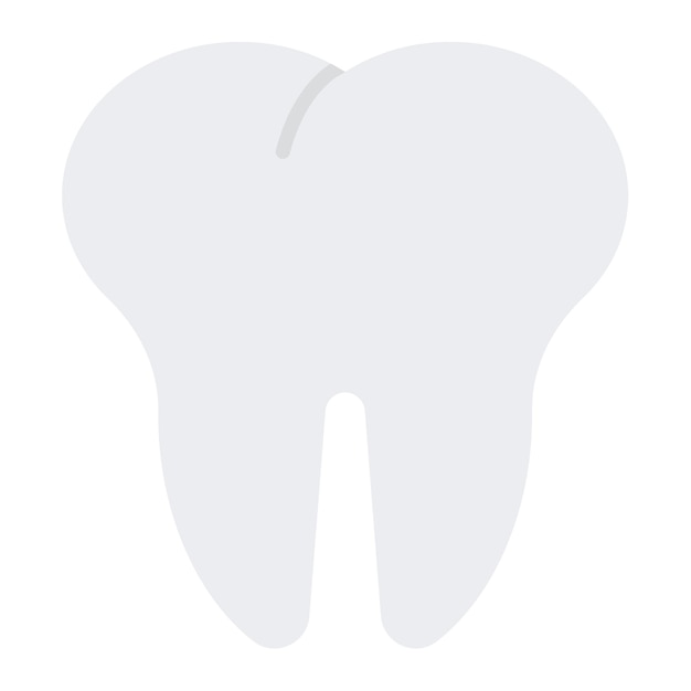 La imagen vectorial del icono de los dientes se puede utilizar para la anatomía humana