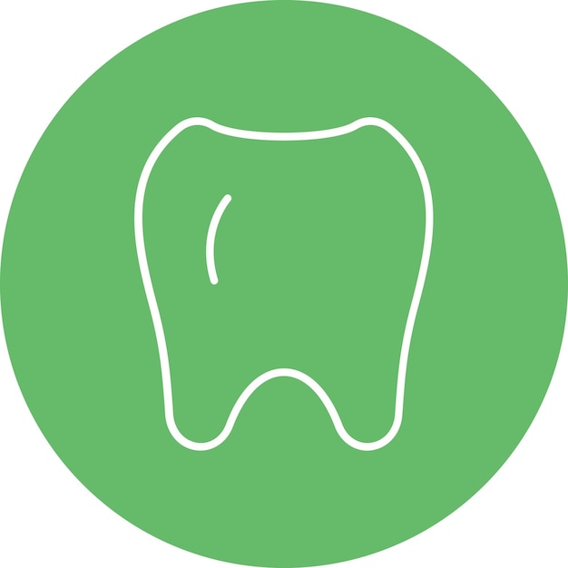 Imagen vectorial del icono de los dientes Se puede utilizar para el cuidado dental