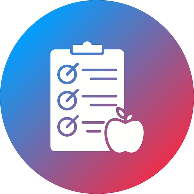 Imagen vectorial del icono de la dieta Se puede utilizar para la catering