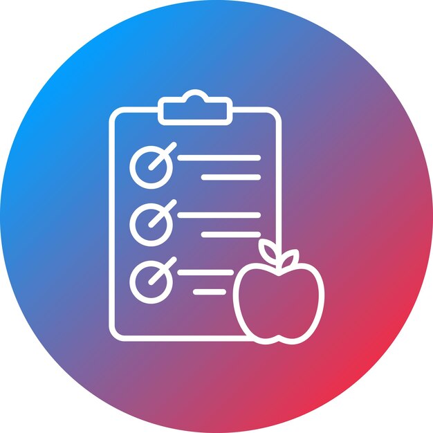 Imagen vectorial del icono de la dieta Se puede utilizar para la catering