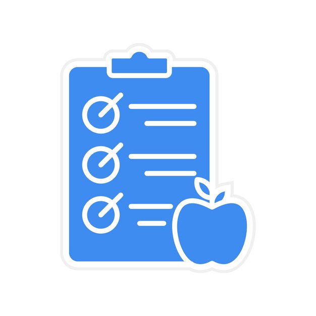 Imagen vectorial del icono de la dieta Se puede utilizar para la catering