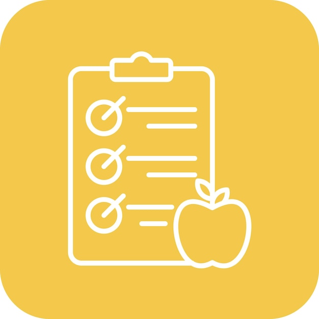 Imagen vectorial del icono de la dieta Se puede utilizar para la catering