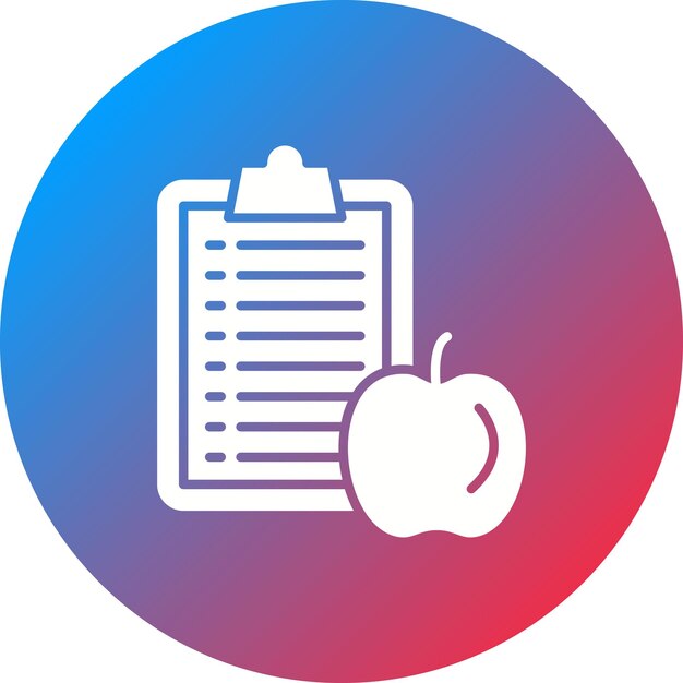 La imagen vectorial del icono de la dieta se puede utilizar para la productividad