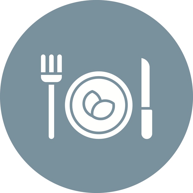 Imagen vectorial de icono de dieta vegetariana Se puede usar para hacer dieta