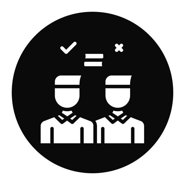 Imagen vectorial del icono de diferentes intereses Se puede utilizar para la brecha de generación